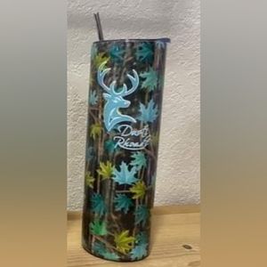 Blue camo 30oz skinny tumbler